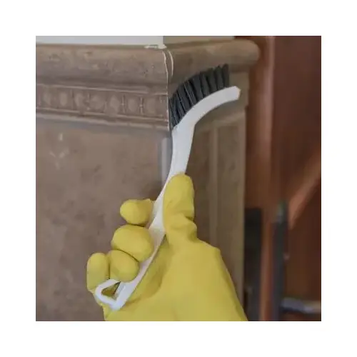 Carlisle Foodservice Products Flo-Pac Grout & Tile Brush 8.13 IN Plastic Nylon White