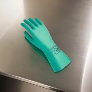 Aaron Industrial Safety 37185-VEND Gloves Large (LG) 9 Green 22MIL Nitrile - pack of 12