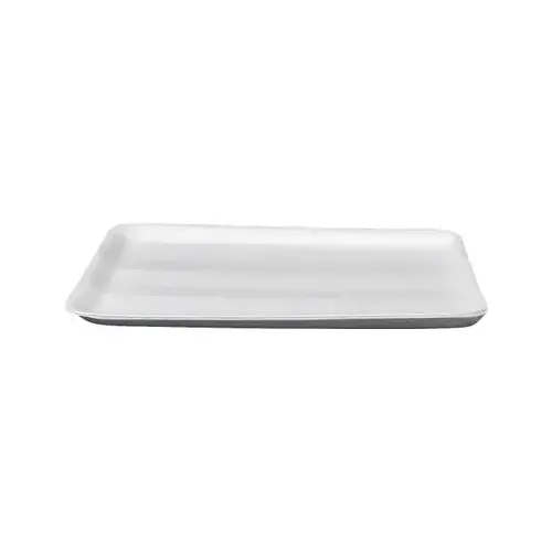 12S Meat Tray 9X11X0.63 IN Polystyrene Foam White Rectangle - pack of 250 12S Meat Tray 9X11X0.63 IN Polystyrene Foam White Rectangle - pack of 250