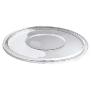 Sabert 51080A50 Lid Flat 10.25X0.5 IN 1 Compartment PET Clear Round For 64-80 OZ Bowl Unhinged - pack of 50