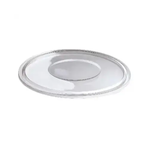 Lid Flat 10.25X0.5 IN 1 Compartment PET Clear Round For 64-80 OZ Bowl Unhinged - pack of 50