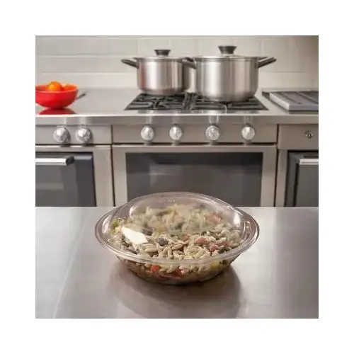 On-The-Go Lid Dome 8 IN PET Clear Round For Bowl - pack of 240 On-The-Go Lid Dome 8 IN PET Clear Round For Bowl - pack of 240