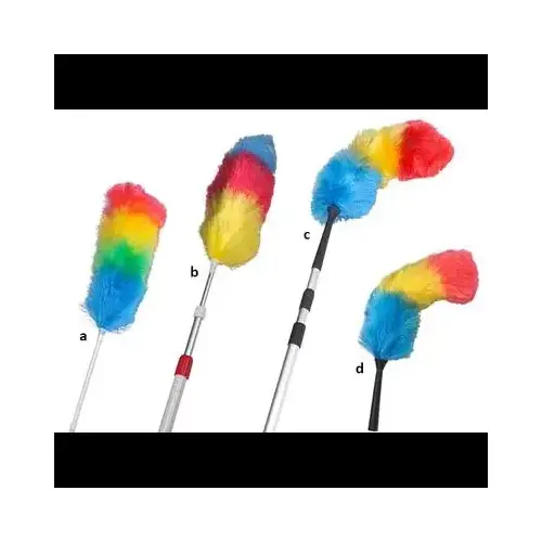 Duster 20 IN PP Multicolor Reusable Flexible 83 In Extension Handle