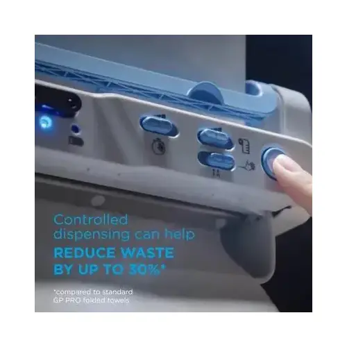 enMotion Paper Towel Dispenser 9.5X14.7X17.3 IN Wall Mount Gray 1-Roll Touchless Automatic 10IN Roll