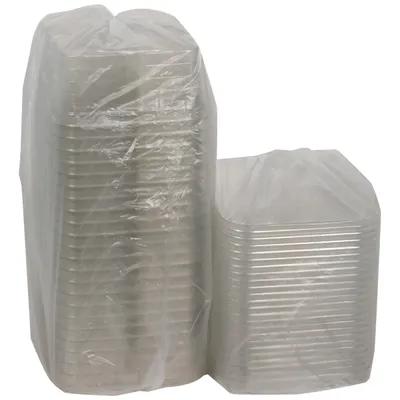 Pactiv Corporation 6S324CFL Deli Container Base & Lid Combo With Flat Lid 32 OZ 4 Compartment PET Clear Square - pack of 300
