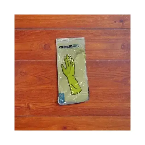 General Purpose Gloves Large (LG) Yellow 1.38MIL Rubber Latex Flock Lined - pack of 144