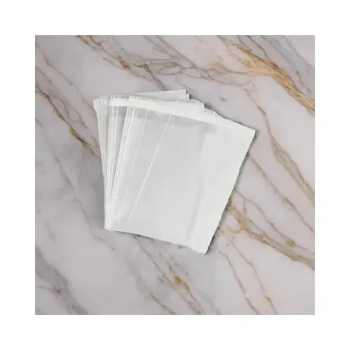 Bag 7X3X15 IN 7 LB Cellophane Clear Square With Angle Seal Crimp Seal Closure - pack of 1000