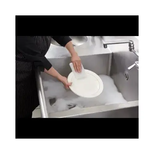 Scotch-Brite 9030 Scrubbing Pad 5X3.5 IN Light Duty Fiber White Rectangle Dishwasher Safe - pack of 40 Scotch-Brite 9030 Scrubbing Pad 5X3.5 IN Light Duty Fiber White Rectangle Dishwasher Safe - pack of 40