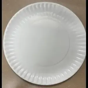 Plastirun Corporation 426-C Plate 9 IN Clay-Coated Paperboard White Round - pack of 1000