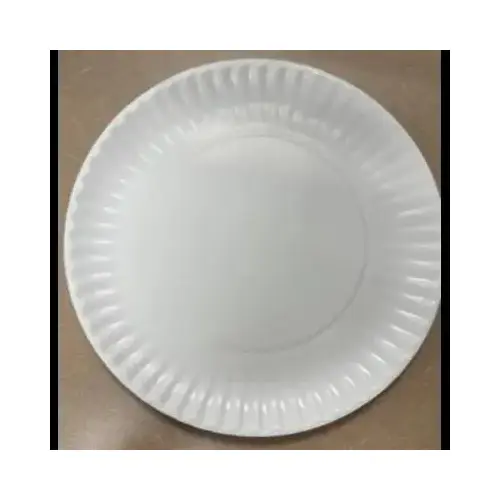 Plate 9 IN Clay-Coated Paperboard White Round - pack of 1000
