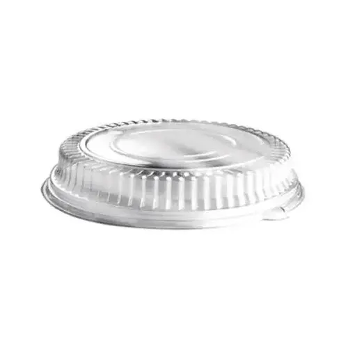 Serving Tray Base & Lid Combo With Dome Lid 12X2.31 IN PET Black Clear Round - pack of 25 Serving Tray Base & Lid Combo With Dome Lid 12X2.31 IN PET Black Clear Round - pack of 25