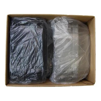 UltraStack C9611 UltraStack Take-Out Container Base & Lid Combo With Dome Lid 10.7X10.7X2.75 IN PET Black Clear Square - pack of 25