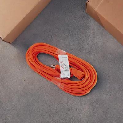 World and Main 16/2CORD Extension Cord 50 FT Orange 16GA Heavy Duty 3-Wire Grounded