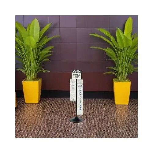 Umbrella Bag Stand Black Plastic