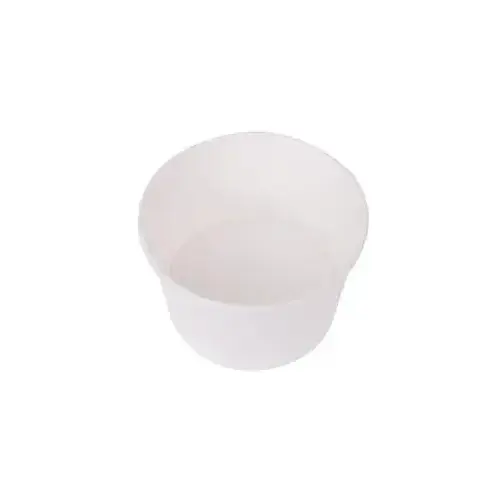 Karat Food Container Base 4 OZ Double Wall Poly-Coated Paper White Round - pack of 1000