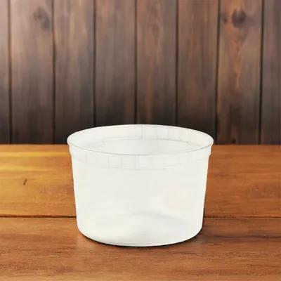 Classic Line CL64020004 Classic Line Deli Container Base 64 OZ PP Clear Round - pack of 200