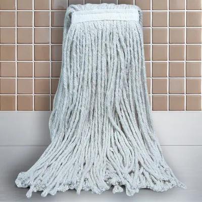 ABCO PRODUCTS CM-2024S Mop Head #24 17 OZ White Cotton 4PLY Cut End Narrow Headband - pack of 12