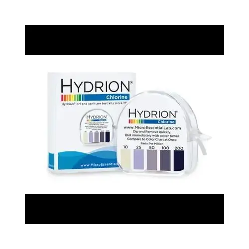 Hydrion Chlorine Test Strips Kit