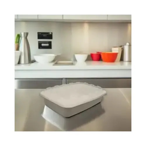 Take-Out Container Base & Lid Combo 38 OZ PP White Rectangle - pack of 150