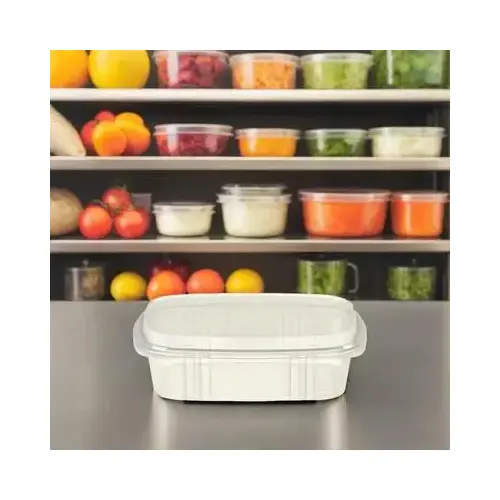 Deli Container Hinged With Dome Lid Medium (MED) 32 OZ Plastic Clear - pack of 200 Deli Container Hinged With Dome Lid Medium (MED) 32 OZ Plastic Clear - pack of 200
