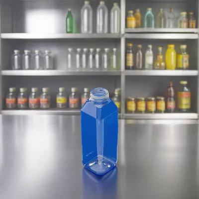 Jersey Bottle Supply IMP-PET16WH Juice Bottle 16 OZ PET Clear Square - pack of 160