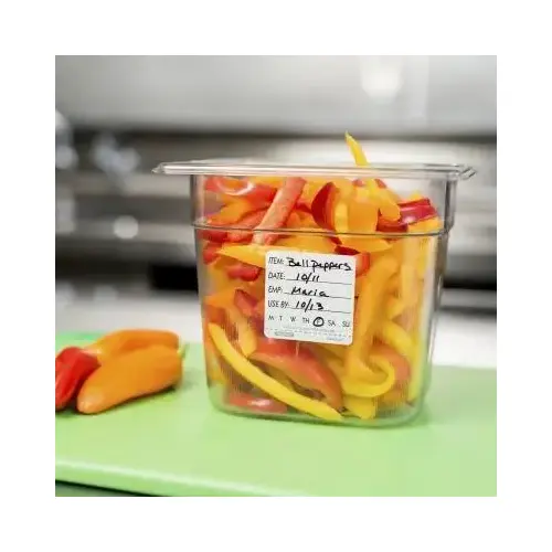 DateCodeGenie DuraPeel Shelf Life Label 2X2 IN White Square Removable - pack of 500 DateCodeGenie DuraPeel Shelf Life Label 2X2 IN White Square Removable - pack of 500