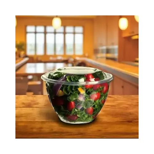 Salad Bowl & Lid Combo 48 OZ PLA - pack of 150 Salad Bowl & Lid Combo 48 OZ PLA - pack of 150