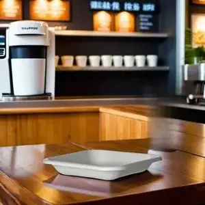 WorldView EP-SCS5 WorldView Take-Out Container Base 5X5 IN Sugarcane White Square Cut Resistant Grease Resistant - pack of 800