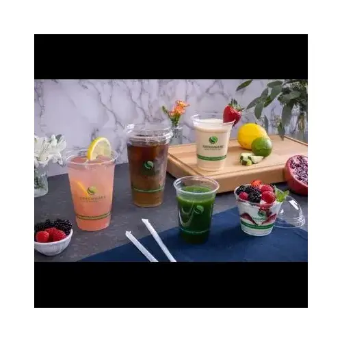 Greenware Cold Cup 12-14 OZ PLA Clear Stock Print - pack of 1000