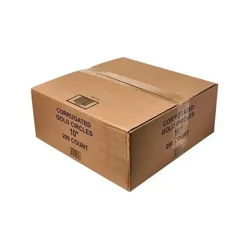 Cake Circle 10 IN Paperboard Gold Round Scalloped - pack of 200