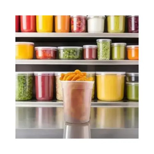 Deli Container Base & Lid Combo 32 OZ PP Clear Round - pack of 250