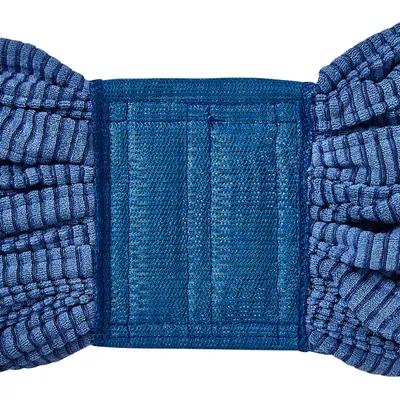 JaniFiber 6041BL JaniFiber Mop Head Medium (MED) Blue Microfiber Loop End Tube