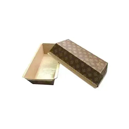 Loaf Baking Mold 7X3X2 IN Brown Rectangle Siliconized - pack of 300