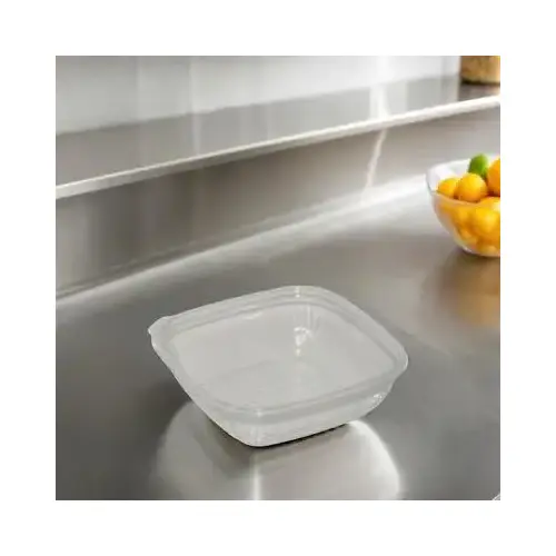 Fresh 'n Clear Bowl Medium (MED) 32 OZ PET Clear Square - pack of 300 Fresh 'n Clear Bowl Medium (MED) 32 OZ PET Clear Square - pack of 300