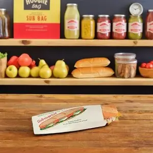 Imperial Dade SUBBAG Hoagie & Sub Bag 4.5X2X14 IN Paper - pack of 1000