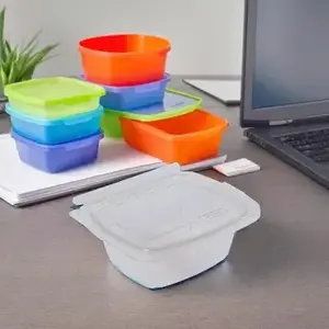 CrisPak TE12-F CrisPak Pro-Lok Deli Container Hinged With Flat Lid 12 OZ PET Clear Rectangle Tamper-Evident - pack of 400