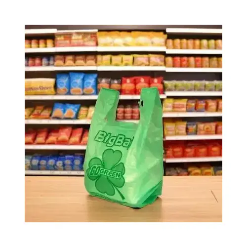 Bag 11.5X6.5X21 IN HDPE 13MIC Go Green Leaf - pack of 700 Bag 11.5X6.5X21 IN HDPE 13MIC Go Green Leaf - pack of 700