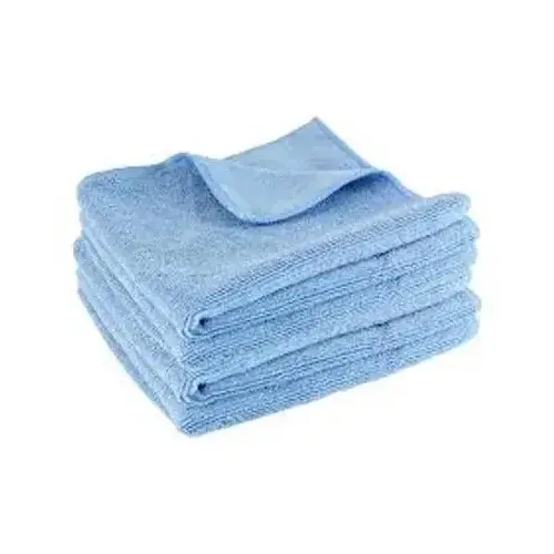 JaniFiber Cleaning Cloth 16X16 IN Standard Microfiber Blue - pack of 24