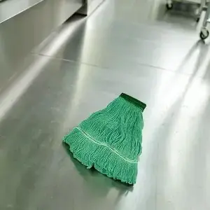 Better Brush Products 160218 Mop Head Medium (MED) Green Synthetic Fiber Loop End - pack of 12