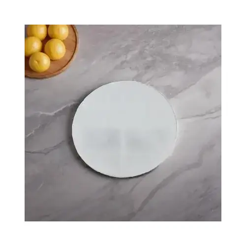 Cake Board 9 IN Corrugated Paperboard White Round Mottled Uncoated - pack of 250