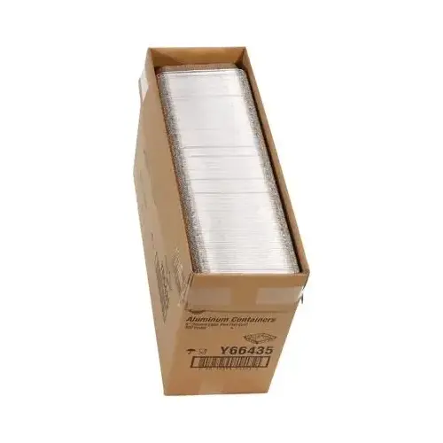 Cake Pan 32.2 OZ 7.4X7.4X1.3 IN Aluminum Silver Square - pack of 300 Cake Pan 32.2 OZ 7.4X7.4X1.3 IN Aluminum Silver Square - pack of 300