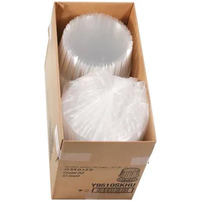 Showcake Y9510SKHU Showcake Cake Container & Lid Combo With High Dome Lid 10 OZ 12X5 IN OPS Clear Round - pack of 55