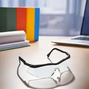 Pendergast Safety Equipment SB18105B Glasses With Black Frame Clear Lens