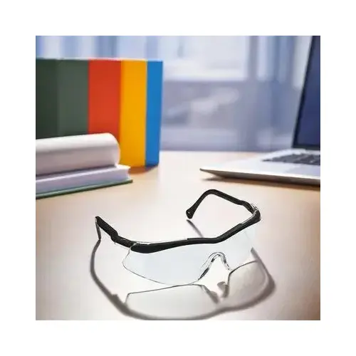 Glasses With Black Frame Clear Lens