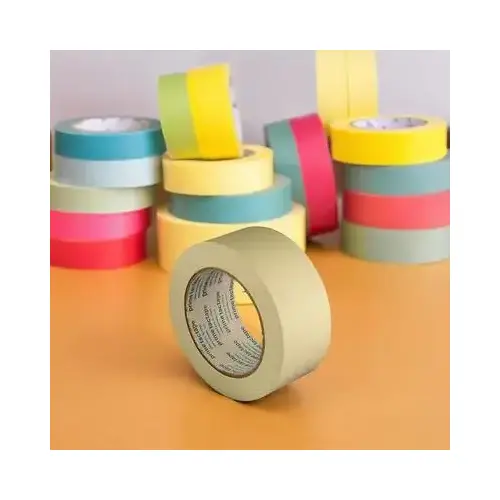 General Purpose Masking Tape 1IN X60YD Natural Crepe Paper - pack of 36