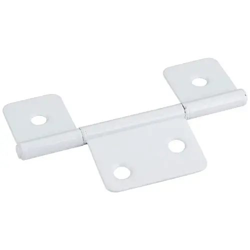 White 3-1/2" Three Leaf Fixed Pin Swaged Non-Mortise Hinge - pack of 100 White 3-1/2" Three Leaf Fixed Pin Swaged Non-Mortise Hinge - pack of 100