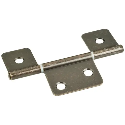 Antique Brass 3-1/2" Three Leaf Fixed Pin Swaged Non-Mortise Hinge - pack of 100 Antique Brass 3-1/2" Three Leaf Fixed Pin Swaged Non-Mortise Hinge - pack of 100