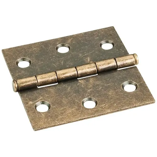 Antique Brass 2-1/2" x 2-1/2" Swaged Butt Hinge - pack of 50 Antique Brass 2-1/2" x 2-1/2" Swaged Butt Hinge - pack of 50