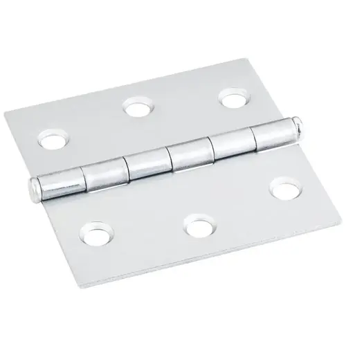 Brushed Chrome 2-1/2" x 2-1/2" Swaged Butt Hinge - pack of 50 Brushed Chrome 2-1/2" x 2-1/2" Swaged Butt Hinge - pack of 50