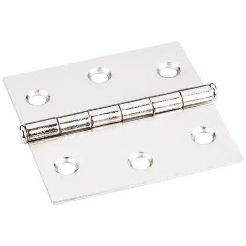 Bright Nickel 2-1/2" x 2-1/2" Swaged Butt Hinge - pack of 50 Bright Nickel 2-1/2" x 2-1/2" Swaged Butt Hinge - pack of 50